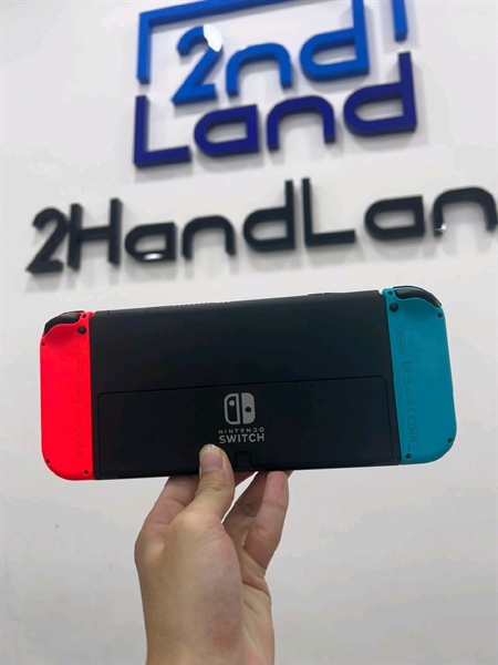 Máy chơi game Nintendo Switch Oled - Màu đỏ đen - Ngoại hình 98% - Fullbox Tặng kèm code game Just Dance 2024 – Nintendo Switch 2