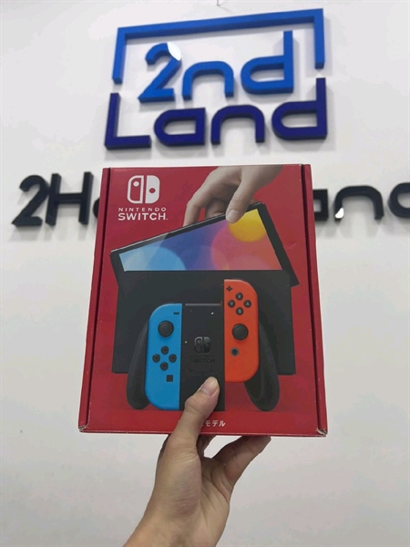 Máy chơi game Nintendo Switch Oled - Màu đỏ đen - Ngoại hình 98% - Fullbox Tặng kèm code game Just Dance 2024 – Nintendo Switch 3