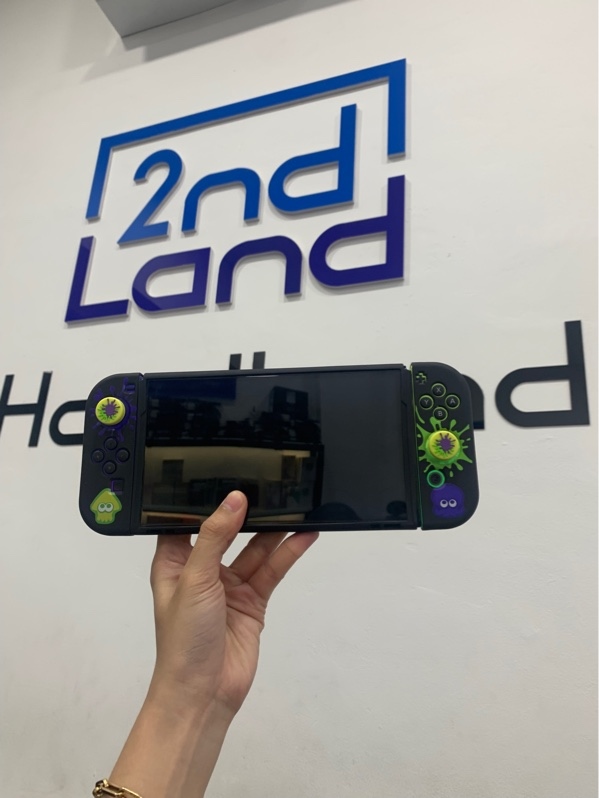 Máy chơi game Nintendo switch oled spalatoon 3 - Đã hack - Màu đen - Ngoại hình: 98% - Fullbox, kèm thẻ 128gb