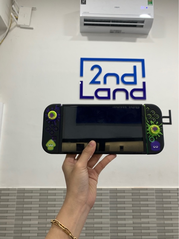 Máy chơi game Nintendo Switch Oled Spalatoon 3 - Màu đen - Ngoại hình: 98% - Fullbox