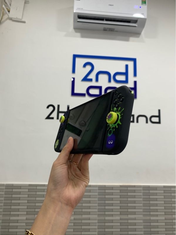 Máy chơi game Nintendo Switch Oled Spalatoon 3 - Màu đen - Ngoại hình: 98% - Fullbox