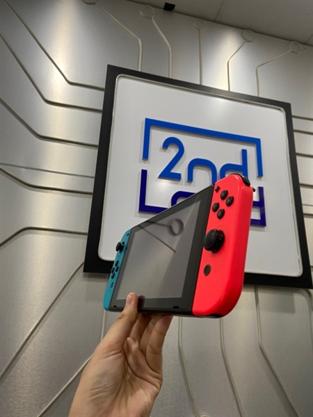 Máy chơi game Nintendo Switch V1 - 128GB - Đã hack - Màu đen - Ngoại hình: 97% - Tróc cao su joycon trái - FullBox ( thiếu 2 grip nhỏ) 1