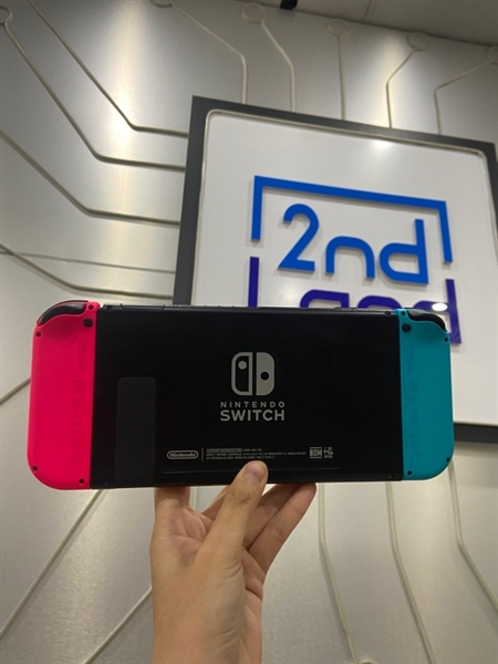 Máy chơi game Nintendo Switch V1 - Màu neon - Ngoại hình: 97% - Kèm dock linh kiện + sạc zin + HDMI + case 1