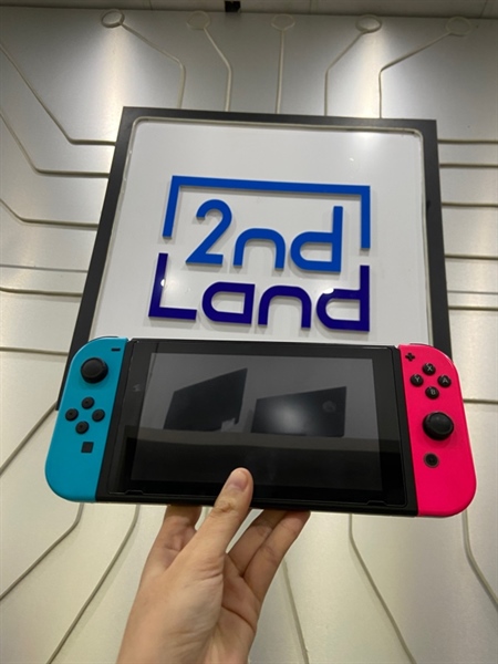 Máy chơi game Nintendo Switch V1 - Máy hack firmware - Màu neon - Ngoại hình: 98% - Màn ám xanh nhẹ - Kèm thẻ nhớ 64GB + Đủ phụ kiện