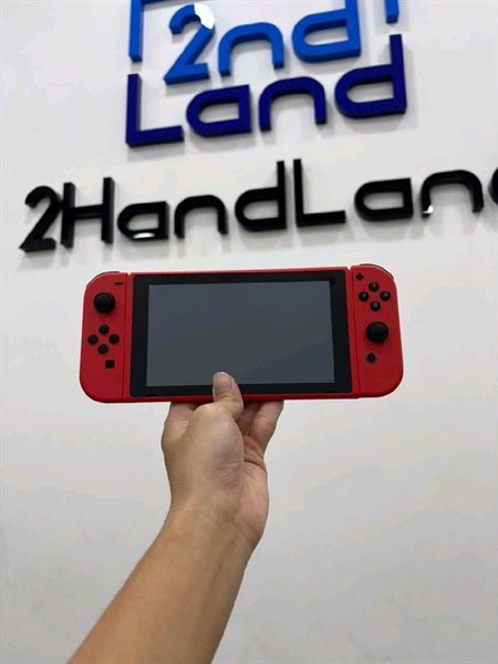 Máy chơi game Nintendo Switch V2 - 32GB - Màu đỏ - Ngoại hình 97% - Kèm 2 joycon + Grip lớn + Dock + HDMI + Sạc