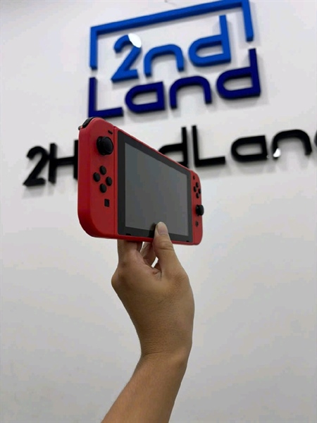 Máy chơi game Nintendo Switch V2 - 32GB - Màu đỏ - Ngoại hình 97% - Kèm 2 joycon + Grip lớn + Dock + HDMI + Sạc 1