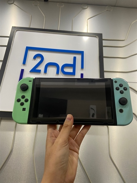 Máy chơi game Nintendo Switch V2 - Đã hack - Màu đen - Ngoại hình: 96.5% - Body - Kèm thẻ 128GB + full phụ kiện