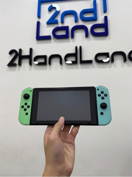 Máy chơi game Nintendo Switch V2 - Đã hack - Màu trắng xanh - Ngoại hình 97% - Fullbox - Kèm thẻ 128GB