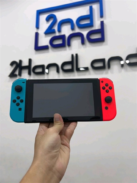 Máy chơi game Nintendo Switch V2 - Màu xanh đỏ - Ngoài hình 97% - Fullbox