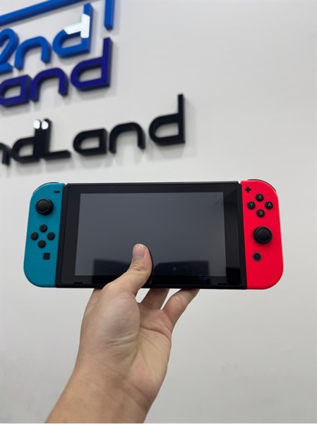 Máy chơi game Nintendo Switch Ver 2 - Màu xanh đỏ - Ngoại hình 97% - Nút X lờn - Kèm sạc