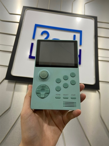 Máy chơi game Powkiddy A19 - Màu xanh ngọc - Ngoại hình: 97% - Không có game - Kèm cáp sạc + thẻ 64GB