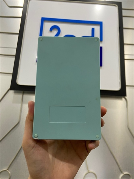 Máy chơi game Powkiddy A19 - Màu xanh ngọc - Ngoại hình: 97% - Không có game - Kèm cáp sạc + thẻ 64GB 2