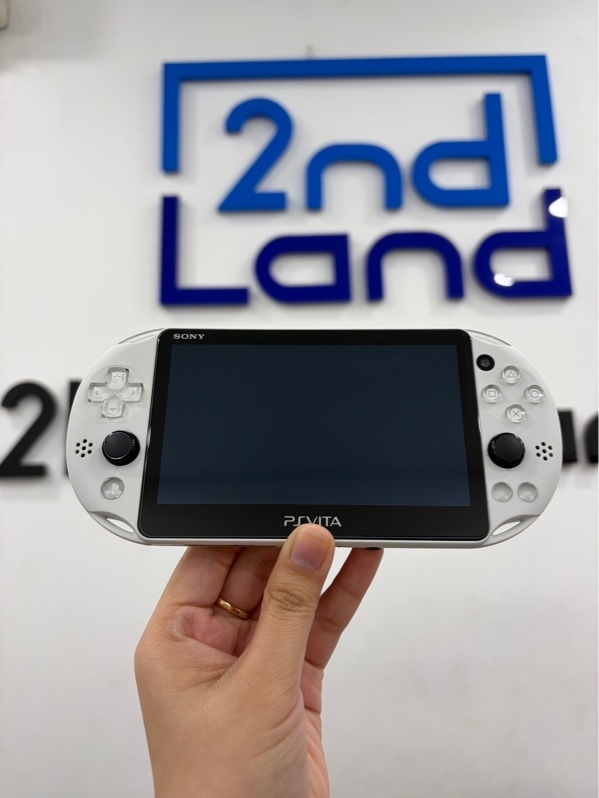 Máy chơi game PS Psvita, model PCH-2000 - Đã hack - Màu trắng - Ngoại hình 98% - Kèm thẻ 128gb, 1 ốp, 1 túi, sạc