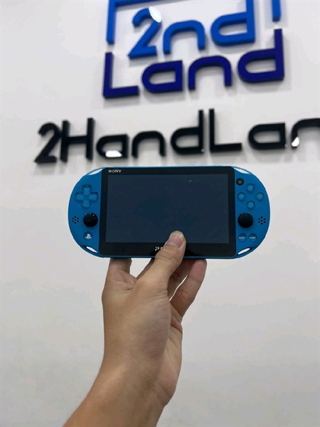 Máy chơi game PS Vita 2000 - Đã hack - Màu xanh - Ngoại hình 97% - Viền màn ám - Kèm case + dây sạc