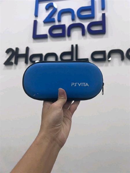 Máy chơi game PS Vita 2000 - Đã hack - Màu xanh - Ngoại hình 97% - Viền màn ám - Kèm case + dây sạc 3