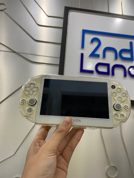 Máy chơi game PS Vita 2000 - Màu trắng - Ngoại hình: 97% - Màn ám vàng - Body