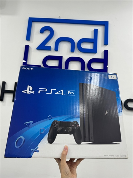 Máy chơi game PS4 Pro- 766 1TB - Firmware 9.00 - Màu đen - Ngoại hình 98% - Box - Kèm nguồn + Hdmi + Tay cầm + Usb Crack