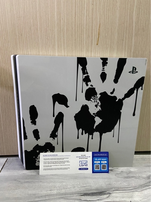Máy chơi game PS4 Pro Death Stranding Limited Edition - 1TB - Firmware 13.02 - Màu trắng - Ngoại hình: 97% - Kèm nguồn + tay cầm