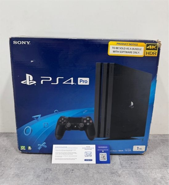Máy chơi game PS4 Pro - Firmware 9.60 ( Fimware thấp hack được ) - 1TB - Màu đen - Ngoại hình 97% - Fullbox 3