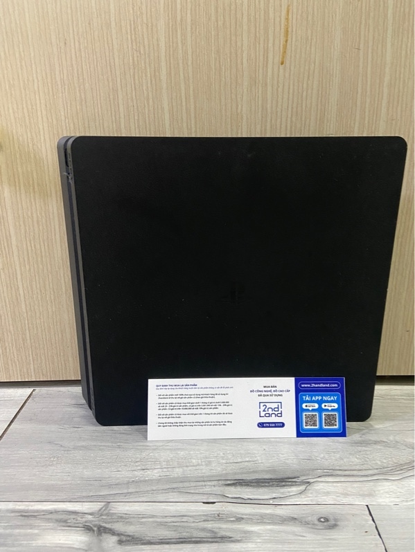 Máy chơi game PS4 Slim - 1TB - Firmware 13.04 - Màu đen - Ngoại hình: 97% - Cần xước, mất 1 chân, bụi - Kèm HDMI + Nguồn + 1 tay cầm