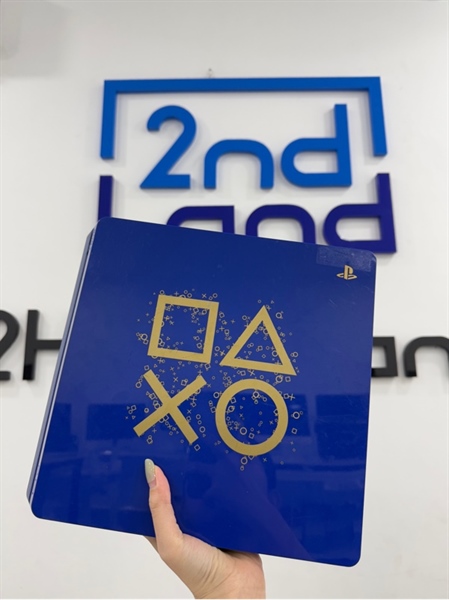 Máy chơi game PS4 Slim - 500GB Firmware 11.52 - Màu xanh - Ngoại hình 97% - tay cầm bung nút cao su - Kèm nguồn 3 chấu , 1 Hdmi , 1 tay cầm