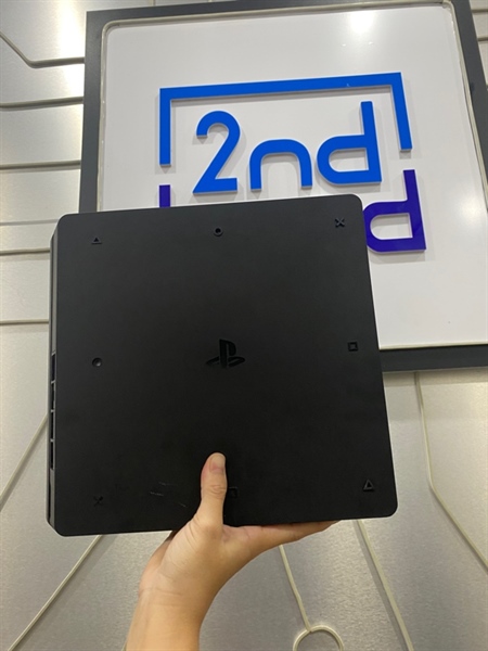 Máy chơi game PS4 Slim - 6.0 - 500GB - Màu đen - Ngoại hình: 98% - Body - Kèm sạc + HDMI + 1 tay cầm + dây kết nối 1