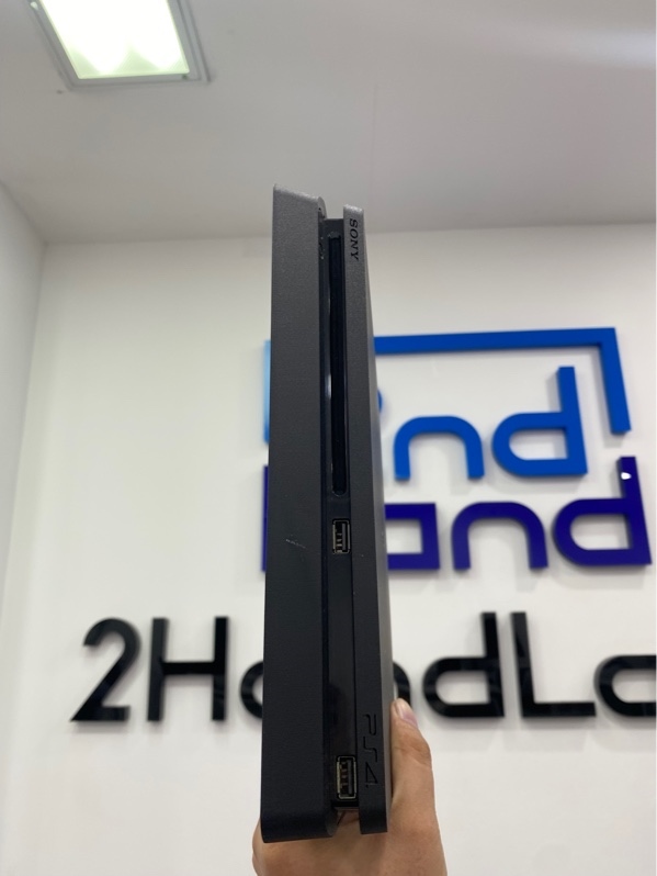 Máy chơi game PS4 slim - Chưa hack - 1TB - Firmware 11.50 - Màu đen - Ngoại hình: 97.5% - Bụi dơ - Kèm 1 tay cầm - Box