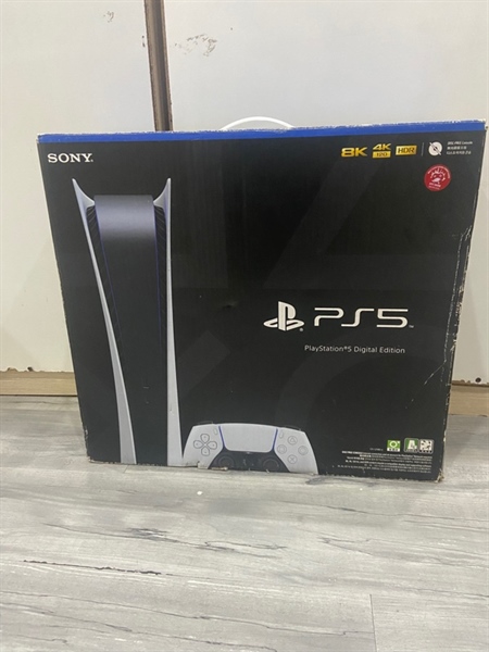 Máy chơi game PS5 Digital - Firmware 10.6 - 1TB - Màu trắng - Ngoại hình: 97.5% - Kèm Box - Kèm dây nguồn + đế - Không tay cầm