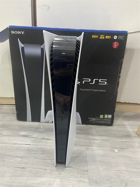 Máy chơi game PS5 Digital - Firmware 10.6 - 1TB - Màu trắng - Ngoại hình: 97.5% - Kèm Box - Kèm dây nguồn + đế - Không tay cầm 2