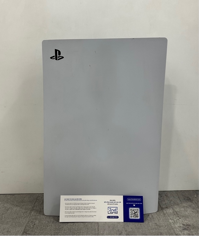Máy chơi game PS5 Fat - Bản Standard (ổ đĩa) - Firmware 26.03 - 825GB ( 667GB thực tế) - Màu trắng - Ngoại hình 97% - Kèm nguồn + HDMI +Đế + 1 tay cầm PS5 mất cao su cần trái, dán skin touchpad, thay phần vỏ màu đen thành xanh