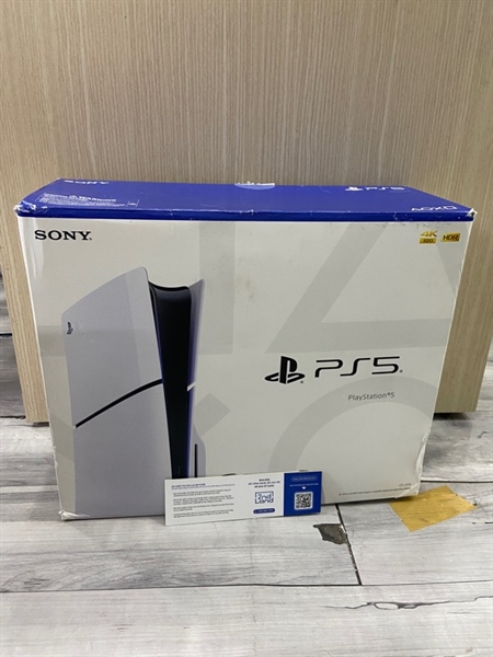 Máy chơi game PS5 Slim - Bản ổ đĩa - 1TB - Firmware 11.6 - Màu trắng - Ngoại hình: 98% - Kèm Box + nguồn + tay cầm + dây sạc 3