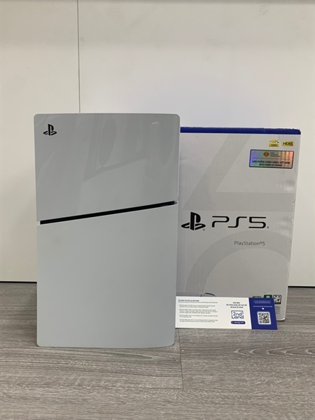 Máy chơi game PS5 Slim - Bản ổ đĩa - 1TB - Firmware 25.08 - Màu trắng - Ngoại hình: 98% - Box, kèm 1 tay cầm 2