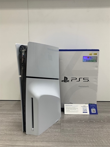 Máy chơi game PS5 Slim - Bản ổ đĩa - 1TB - Firmware 25.08 - Màu trắng - Ngoại hình: 98% - Box, kèm 1 tay cầm