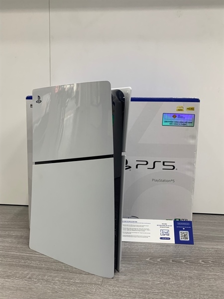 Máy chơi game PS5 Slim - Bản ổ đĩa - 1TB - Firmware 25.08 - Màu trắng - Ngoại hình: 98% - Box, kèm 1 tay cầm 1