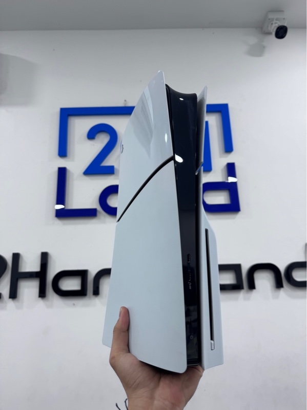 Máy chơi game PS5 slim - chưa hack - ổ đĩa, 850Gb - Firmware 13.40 - Màu trắng - Ngoại hình 97% - Máy có vài vệt ố vàng nhẹ, tay vàng nhẹ - Fullbox