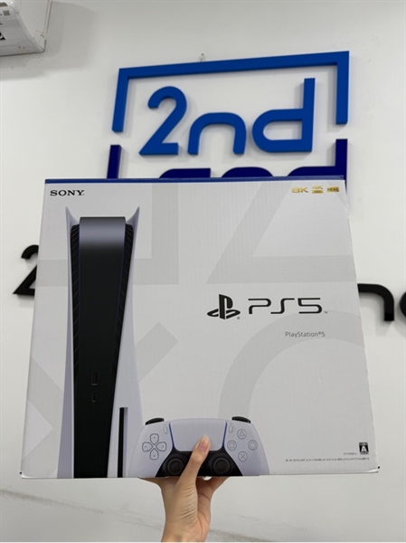 Máy chơi game PS5 Standard 1TB - Firmware 23.02 - Model CFI-1200A - Màu trắng - Ngoại hình 98% - Kèm 1 tay cầm + 1 nguồn + 1 Hdmi + 1 đế sạc tay cầm- Box