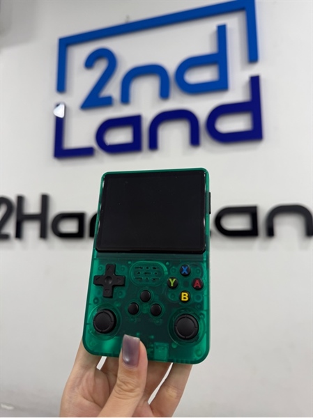 Máy chơi game R36S - Màu xanh ngọc - Ngoại hình 98% - Lỗi pin - Kèm 1 thẻ 64GB , 1 thẻ 32GB