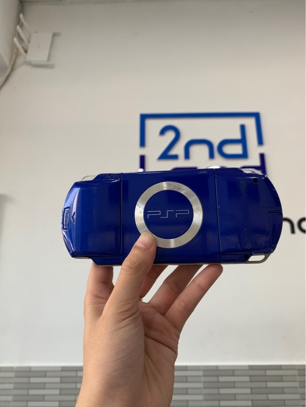 Máy chơi game Sony PSP 1000 - Đã hack - Màu xanh - Ngoại hình: 97% - Body, kèm thẻ nhớ 64GB