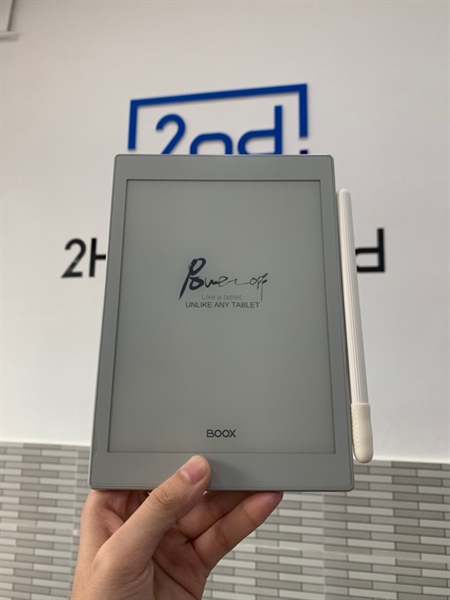 Máy đọc sách Boox Nova Air 2 - 32GB - Màu trắng - Ngoại hình: 98% - Kèm bút + ốp da thông minh 3