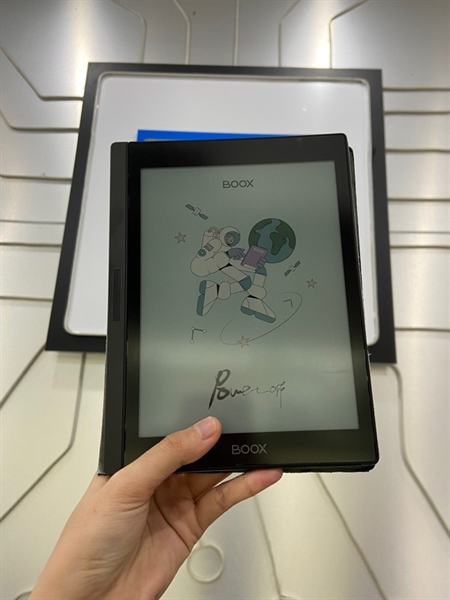 Máy đọc sách Boox Nova Air C - 32GB - Màu midnight green - Ngoại hình: 98% - Trầy nhẹ 1 góc - Kèm bao da, bút