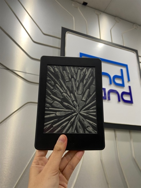 Máy đọc sách Kindle Gen 7 - Wifi - 3GB - Màu đen - Ngoại hình: 97% - Viền ám xanh, màn nhiều đốm phản quang nặng - Body