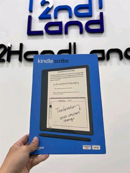 Máy đọc sách Kindle Scribe Gen 1 2022 - Amazon - 64GB - Màu đen - Ngoại hình 98.5% - Kèm Box ,Case. Bút, Cốc sạc 3