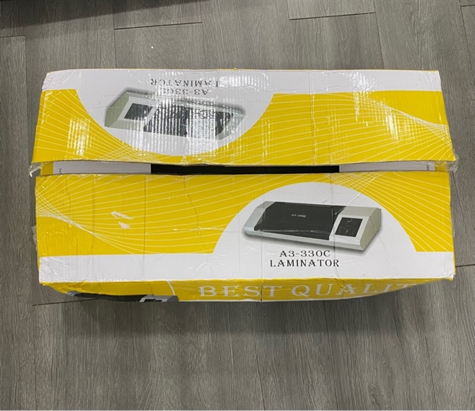 Máy ép nhiệt Laminator A3-330C - Màu xám - Ngoại hình 98% - Kèm Box , dây nguồn