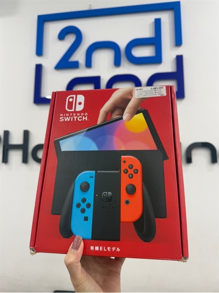 Máy game Nintendo Switch Oled - Đã hack HL Shop - Màu đen - Ngoại hình 98% - FullBox , thẻ 256GB