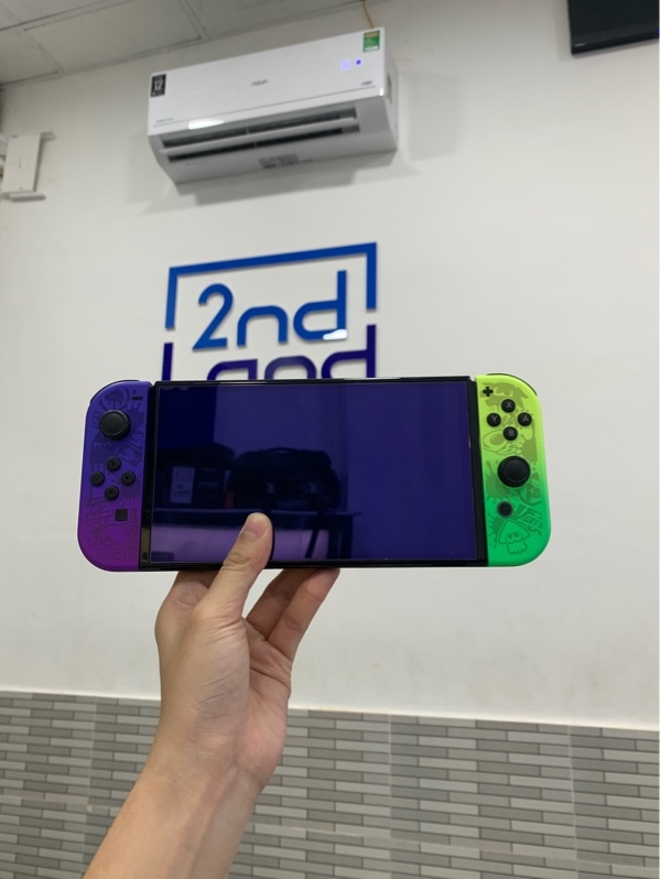 Máy game Nintendo Switch OLED Splatoon 3 - Đã Hack - Ngoại hình: 98% - Fullbox, kèm thẻ 256gb