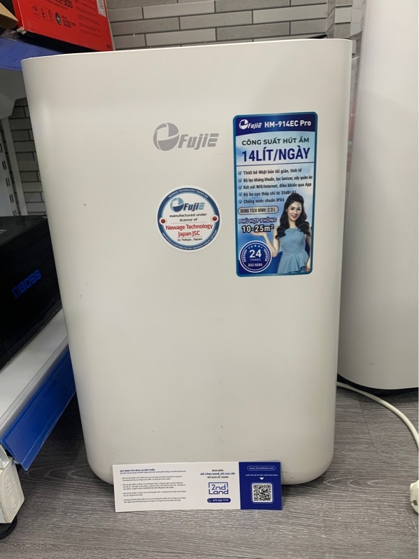 Máy hút ẩm Fujie HM-914EC Pro - Màu trắng - Ngoại hình: 98% - Body