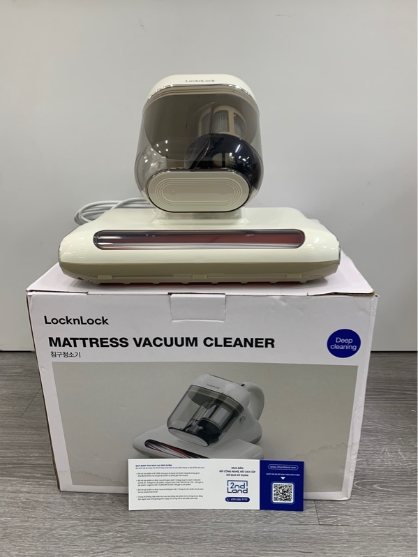 Máy hút bụi đệm giường Lock&Lock ENV818IVY - Màu trắng - Ngoại hình: 99% - Box