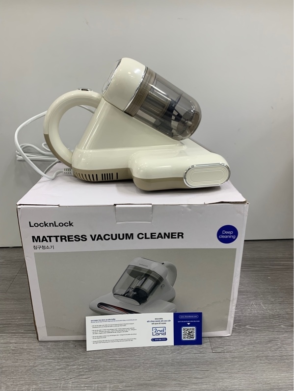 Máy hút bụi đệm giường Lock&Lock ENV818IVY - Màu trắng - Ngoại hình: 99% - Box