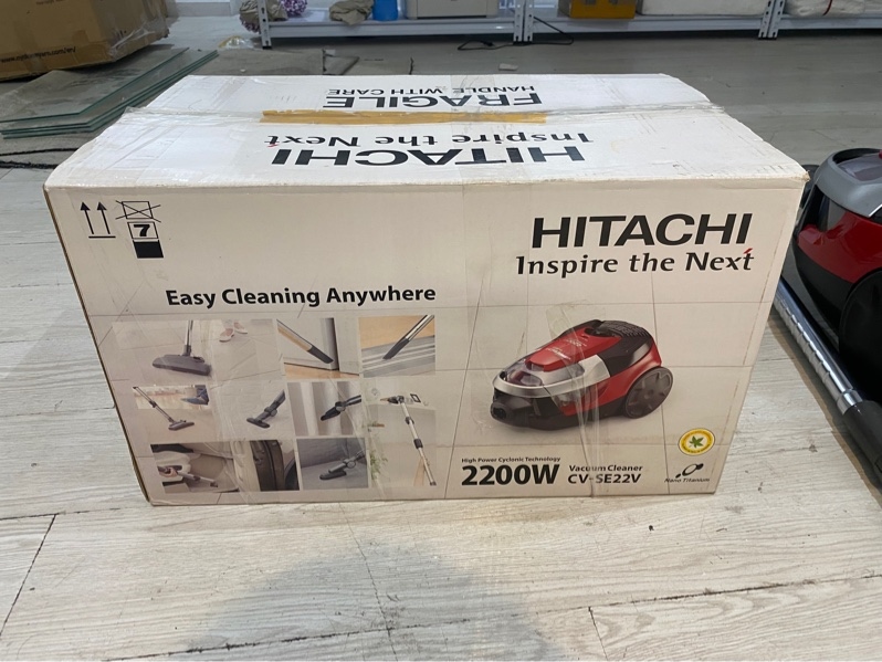 Máy hút bụi Hitachi model CV-SE22V - Màu đỏ - Ngoại hình 98% - Fullbox