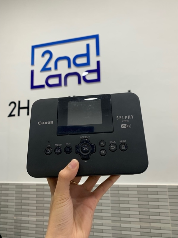 Máy in ảnh mini Canon Selphy CP910 - Màu đen - Ngoại hình: 97% - Hết mực - Kèm nguồn